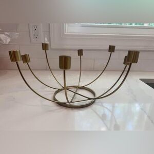Gold Candle Holder / candelabra